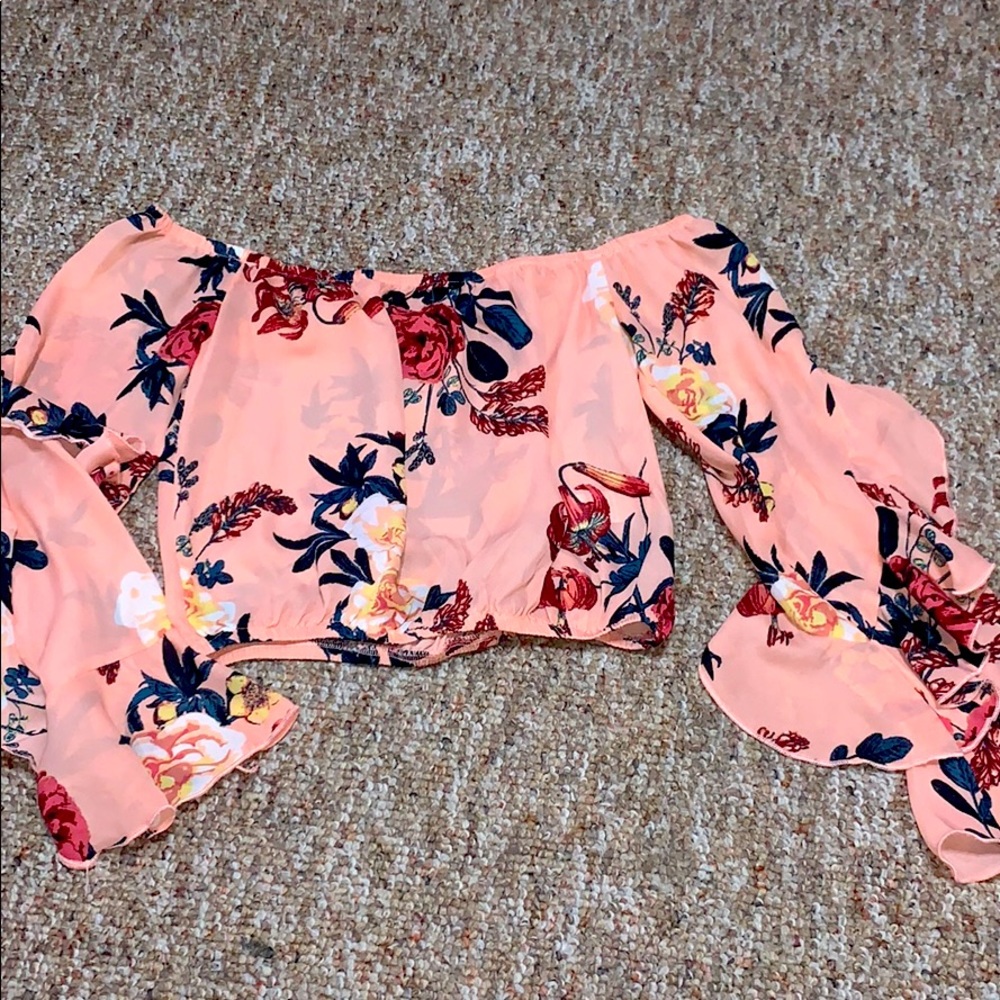 Charlotte Russe Floral Crop Top